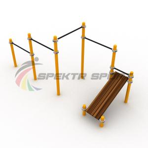 Купить Каскад турников со скамьей для пресса Воркаут SP WRK-12_76mm в Кашине 