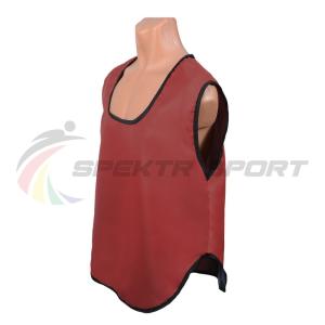 Купить Манишка футбольная односторонняя Spektr Sport красная, р.36-40 в Кашине 