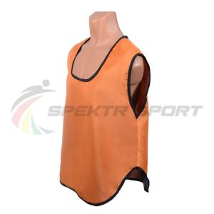 Купить Манишка футбольная односторонняя Spektr Sport оранжевая, р.36-40 в Кашине 